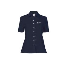 Blusa Orica Performance Manga Curta Feminina Azul Marinho