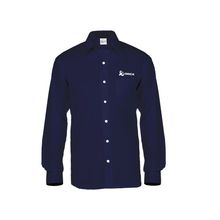Camisa Orica Performance Manga Larga / Longa Masculina Azul
